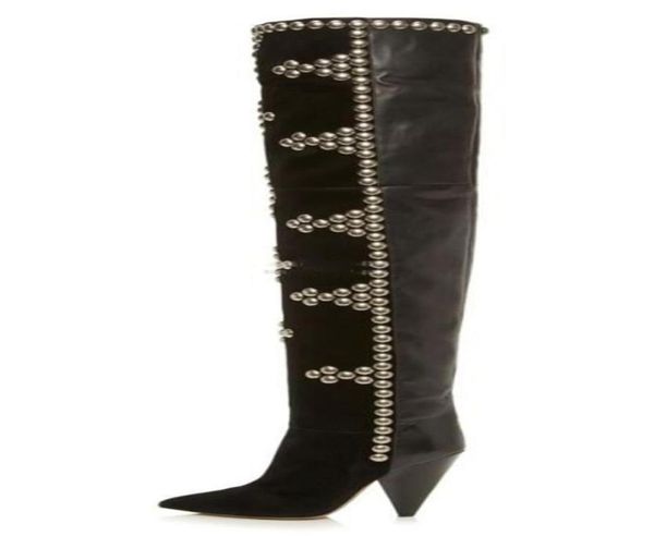 2021 style sheepskin suede leather spike heels thighhigh boots casual party dress shoes rivets mix colour pointed toes martin boo4218775, Black
2021 style sheepskin suede leather spike heels thighhigh boots casual party dress shoes rivets mix colour pointed toes martin boo4218775, Black