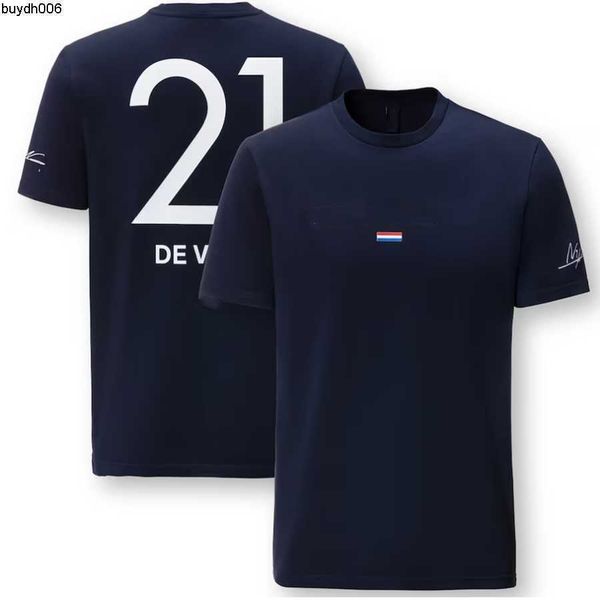 il89 2023 summer men's short sleeve t shirt t-shirts f1 racing team nyck de vries driver new suit casual breathable k0fh, White;black
il89 2023 summer men's short sleeve t shirt t-shirts f1 racing team nyck de vries driver new suit casual breathable k0fh, White;black