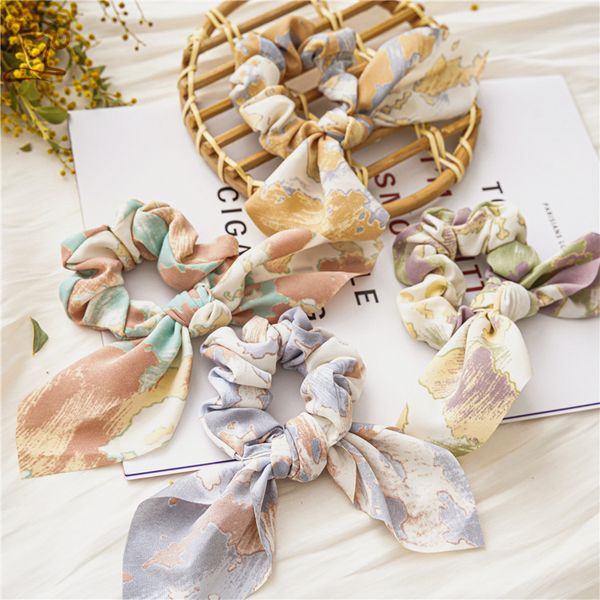 fashion blogger designer new tie dyed vintage rabbit ears large intestine hair ring headwear for women's pan hair knot fabric art pony, Golden;silver
fashion blogger designer new tie dyed vintage rabbit ears large intestine hair ring headwear for women's pan hair knot fabric art pony, Golden;silver