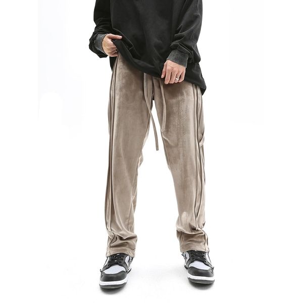 pants retro striped velour sweat pant for men and women streetwear fashionable casual jogger plus velvet oversize joggers sweatpants, Black
pants retro striped velour sweat pant for men and women streetwear fashionable casual jogger plus velvet oversize joggers sweatpants, Black