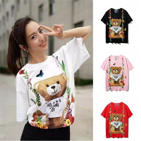 womens mens t shirts t-shirts fashion letter teddy bear printing short sleeve couple tees casual clothes t-shirts clothing big size s-5xl, White
womens mens t shirts t-shirts fashion letter teddy bear printing short sleeve couple tees casual clothes t-shirts clothing big size s-5xl, White