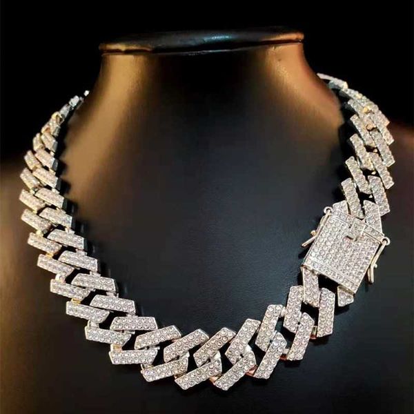 20mm men hip hop chain necklace pave setting rhinestone male iced out bling cuban chains fashion jewelry, Silver
20mm men hip hop chain necklace pave setting rhinestone male iced out bling cuban chains fashion jewelry, Silver
