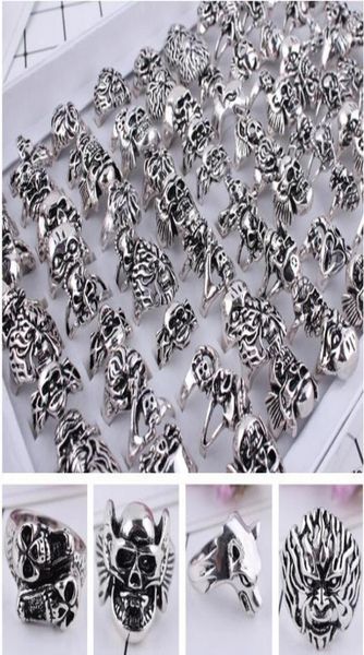 50pcslot gothic big skull ring men man imitation stainless steel bohemian punk vintage jewelry religion statement rings mixed sty5157829, Silver
50pcslot gothic big skull ring men man imitation stainless steel bohemian punk vintage jewelry religion statement rings mixed sty5157829, Silver
