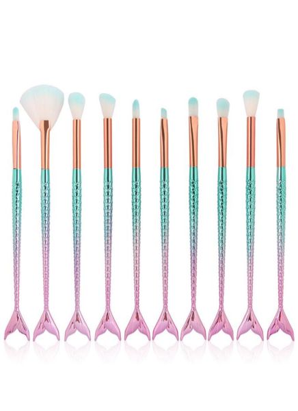 professional 10 pcsset mermaid makeup brushes set foundation blending eyeshadow contour concealer blush cosmetic makeup tool3938426
professional 10 pcsset mermaid makeup brushes set foundation blending eyeshadow contour concealer blush cosmetic makeup tool3938426