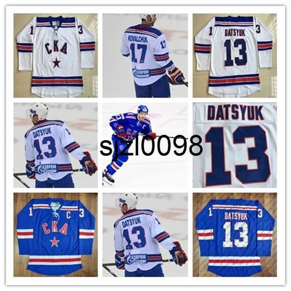 sj98 13 pavel datsyuk khl cka st petersburg 17 ilya kovalchuk khl blue white custom hockey jerseys cheap, Black
sj98 13 pavel datsyuk khl cka st petersburg 17 ilya kovalchuk khl blue white custom hockey jerseys cheap, Black