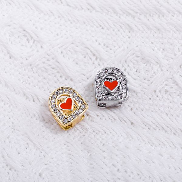 hip hop rapper dental teeth grillz silver braces full drill zircon red heart love shinny single tooth fashion jewelry tooth grills wholesale, Black
hip hop rapper dental teeth grillz silver braces full drill zircon red heart love shinny single tooth fashion jewelry tooth grills wholesale, Black