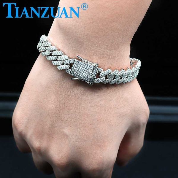12mm sterling silver cuban chain bracelet with moissanite diamond hip hop style iced out 925 silver miami cuban link chain
12mm sterling silver cuban chain bracelet with moissanite diamond hip hop style iced out 925 silver miami cuban link chain