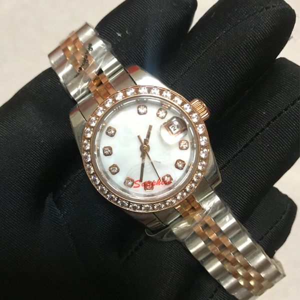 28mm gold luxury watch women watches white dial diamonds bezel classic automatic sweeping movement aaa fashion womens silver datejust lumino, Slivery;brown
28mm gold luxury watch women watches white dial diamonds bezel classic automatic sweeping movement aaa fashion womens silver datejust lumino, Slivery;brown