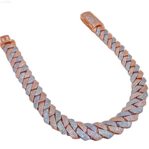 vvs diamond custom 4 rows crushed iced out moissanite cuban link chain 12mm 14mm 18mm 20mm hip hop necklace vietnam manufacturer, Silver
vvs diamond custom 4 rows crushed iced out moissanite cuban link chain 12mm 14mm 18mm 20mm hip hop necklace vietnam manufacturer, Silver