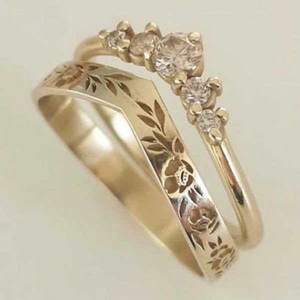 solitaire ring elegant gold color fashion rings for women delicate inlaid white zircon crystal wedding rings set bridal engagement jewelry z, Golden;silver
solitaire ring elegant gold color fashion rings for women delicate inlaid white zircon crystal wedding rings set bridal engagement jewelry z, Golden;silver