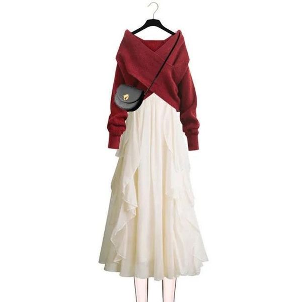 dresses fashion women dress suit autumn slim long sleeve long dresses vneck knit sweater dress twopiece suit elegant vestidos clothes, Black;gray
dresses fashion women dress suit autumn slim long sleeve long dresses vneck knit sweater dress twopiece suit elegant vestidos clothes, Black;gray