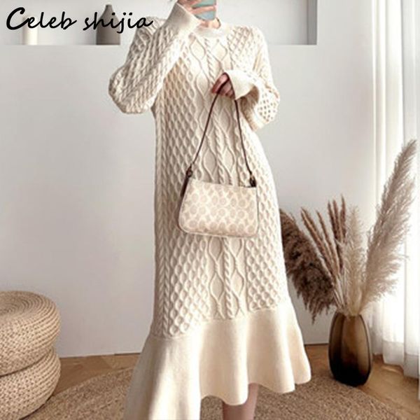 dresses red knitted dress for woman winter 2023 oneck loose long sweater mermaid dresses korean autumn elegant twist wool clothing, Black;gray
dresses red knitted dress for woman winter 2023 oneck loose long sweater mermaid dresses korean autumn elegant twist wool clothing, Black;gray