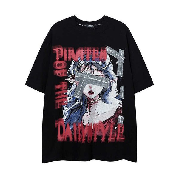 yprs men's men's and women's high street hip hop girls' print couple style chain short sleeve t-shirt, White;black
yprs men's men's and women's high street hip hop girls' print couple style chain short sleeve t-shirt, White;black