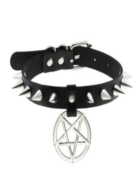 spike punk choker collar for girl goth pentagram necklace emo neck strap cosplay chocker gothic accessories5773648, Silver
spike punk choker collar for girl goth pentagram necklace emo neck strap cosplay chocker gothic accessories5773648, Silver