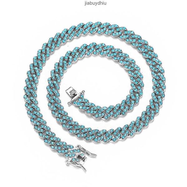 hip hop men's 9mm sea blue cuban chain necklace bracelet men and women accessories jewelry, Silver
hip hop men's 9mm sea blue cuban chain necklace bracelet men and women accessories jewelry, Silver