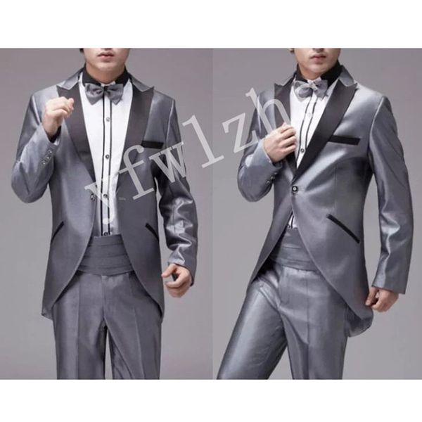 handsome one button tuxedos groom peak lapel men suits mens wedding tuxedo costumes de pour hommes jacket pants tie y6851119, Black;gray
handsome one button tuxedos groom peak lapel men suits mens wedding tuxedo costumes de pour hommes jacket pants tie y6851119, Black;gray