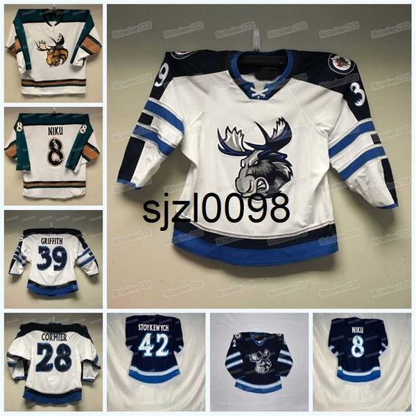 sj98 custom manitoba moose hockey jersey ahl austin poganski leon gawanke david gustafsson ville heinola jeff malott cole maier thomas, Black
sj98 custom manitoba moose hockey jersey ahl austin poganski leon gawanke david gustafsson ville heinola jeff malott cole maier thomas, Black