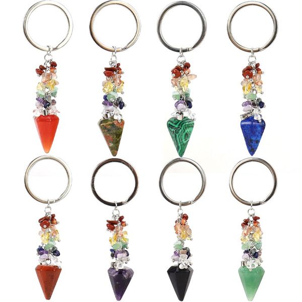 colorful natural crushed stone hexagonal prism handmade key chains for women girls crystal agate car bag keychain accessories, Silver
colorful natural crushed stone hexagonal prism handmade key chains for women girls crystal agate car bag keychain accessories, Silver