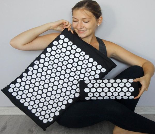 acupressure mat and pillow set shakti massager acupressure mat with pillow for back neck pain relief and muscle relaxation3807936
acupressure mat and pillow set shakti massager acupressure mat with pillow for back neck pain relief and muscle relaxation3807936