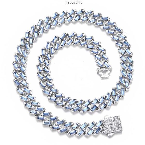new design blue t square diamond cuban chain 13mm men's heavy gorgeous miami necklace jewelry, Silver
new design blue t square diamond cuban chain 13mm men's heavy gorgeous miami necklace jewelry, Silver