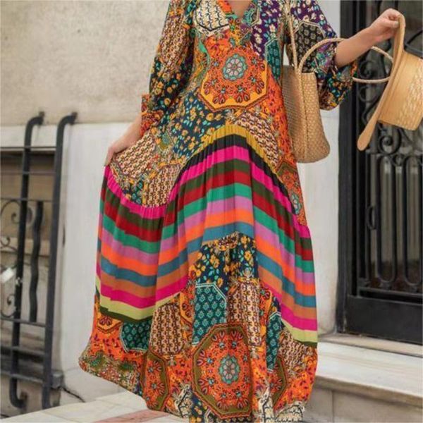 dresses 2022 summer women dress printing large swing ultralong ethnic style females dress pleated temperament fashion long skirt, Black;gray
dresses 2022 summer women dress printing large swing ultralong ethnic style females dress pleated temperament fashion long skirt, Black;gray