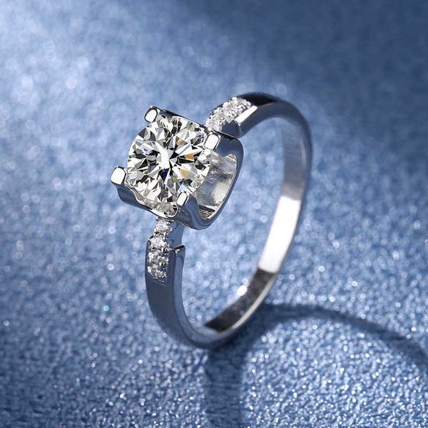 original new silver plated pt950 ring for female teenagers one claw moissanite four prong ox head diamond wedding girlfriend
original new silver plated pt950 ring for female teenagers one claw moissanite four prong ox head diamond wedding girlfriend