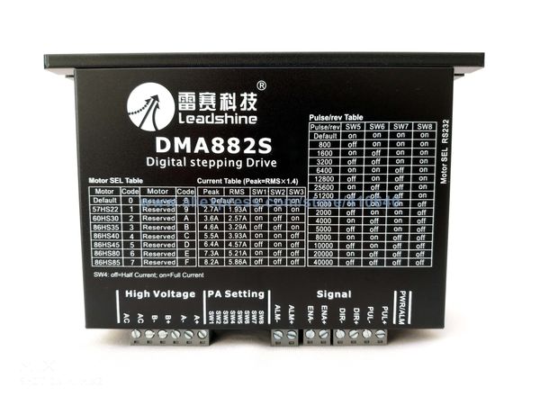 1 piece leadshine new product digital stepper drive dma882s with fan bigger signal terminal updated from am882h genuine product
1 piece leadshine new product digital stepper drive dma882s with fan bigger signal terminal updated from am882h genuine product