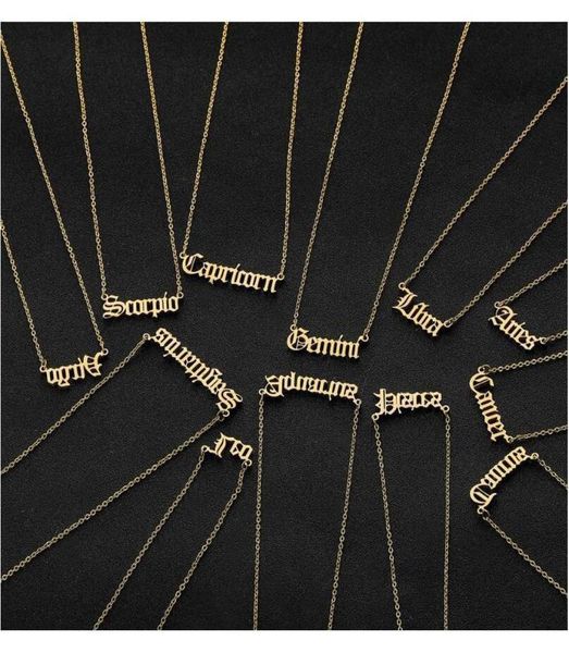 stainless s personalized constellation letter custom zodiac steel old english necklace birthday jewelryjjtg1353515, Silver
stainless s personalized constellation letter custom zodiac steel old english necklace birthday jewelryjjtg1353515, Silver