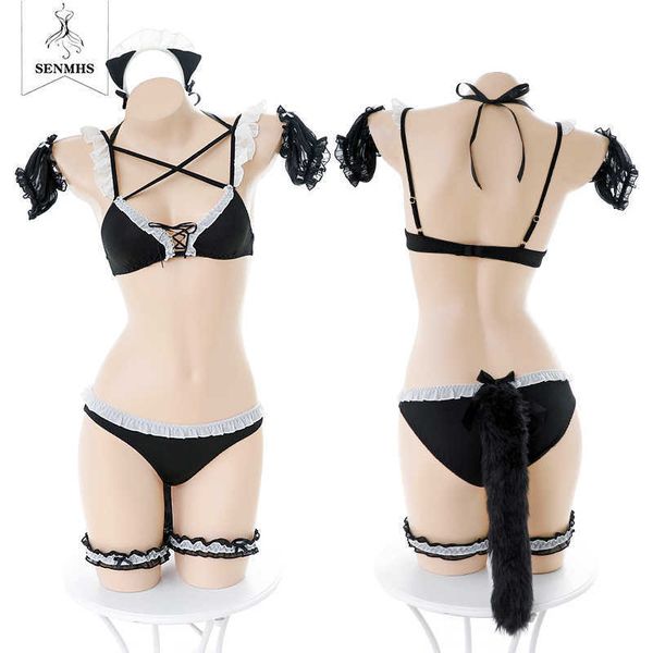 set senmhs cute cat girl anime cosplay halloween porno plush maid uniform tempatation bikini swimsuit underwear j230603, Red;black
set senmhs cute cat girl anime cosplay halloween porno plush maid uniform tempatation bikini swimsuit underwear j230603, Red;black