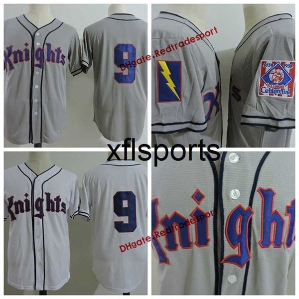 axflsp chenglamitness new #9 york knights the natural white movie stitched jerseys roy hobbs shirts 1939 100th baseball centennial patch, Black
axflsp chenglamitness new #9 york knights the natural white movie stitched jerseys roy hobbs shirts 1939 100th baseball centennial patch, Black