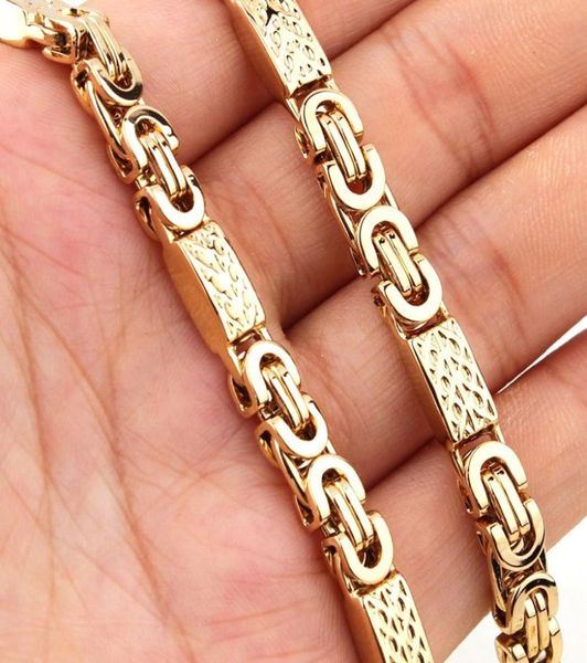 6mm8mm width byzantine flat chain necklace bracelet set 316l stainless steel mens gold jewelry1220110, Silver
6mm8mm width byzantine flat chain necklace bracelet set 316l stainless steel mens gold jewelry1220110, Silver
