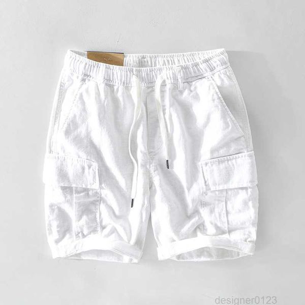 t116 spring summer men cargo shorts casual minimalist style sport multi-pocket drawstring elastic waist cotton linen zipper 3xl, White;black
t116 spring summer men cargo shorts casual minimalist style sport multi-pocket drawstring elastic waist cotton linen zipper 3xl, White;black
