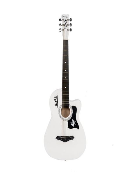 basswood cutaway new white acoustic guitar wbag string pick strap for beginner from us2098390
basswood cutaway new white acoustic guitar wbag string pick strap for beginner from us2098390