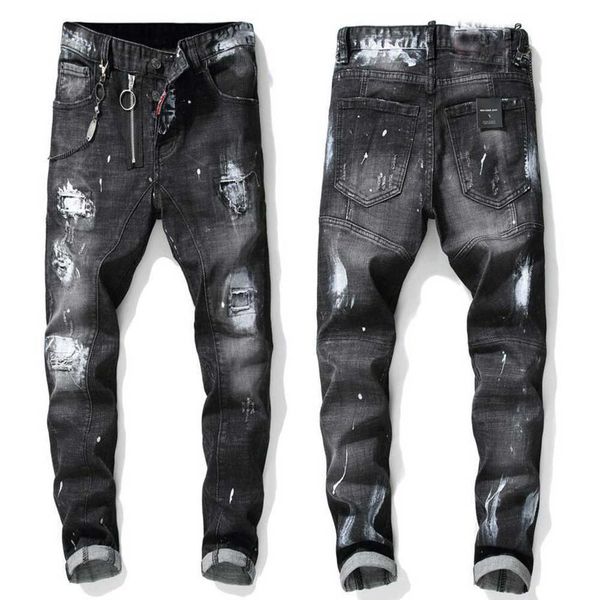 men more badge slim fit jeans straight leg washed fashion designer painted biker men's denim pants trousers big size 130, Blue
men more badge slim fit jeans straight leg washed fashion designer painted biker men's denim pants trousers big size 130, Blue