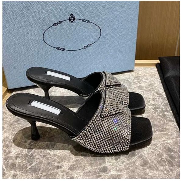 womens square head slippers high heel 6cm triangle classic logo sandals with drill 2022 sheepskin designer mules fashion for party slides re, Black
womens square head slippers high heel 6cm triangle classic logo sandals with drill 2022 sheepskin designer mules fashion for party slides re, Black