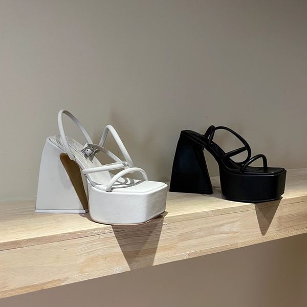summer new platform chunky high heel sandals women thick bottom fashion week rome sandals luxury runway dress party shoes, Black
summer new platform chunky high heel sandals women thick bottom fashion week rome sandals luxury runway dress party shoes, Black
