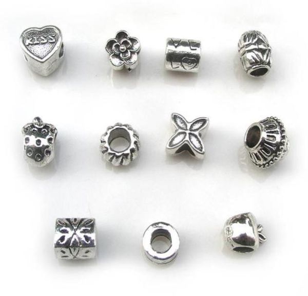 200pcslot big hole antique metal beads fit european bracelet jewelry diy mix order7685267, Black 
200pcslot big hole antique metal beads fit european bracelet jewelry diy mix order7685267, Black
