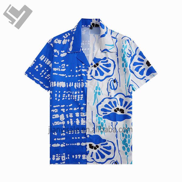 designer new print men's shirts famous brand summer short sleeve luxury blouses hawaiian shirt cm, White;black
designer new print men's shirts famous brand summer short sleeve luxury blouses hawaiian shirt cm, White;black