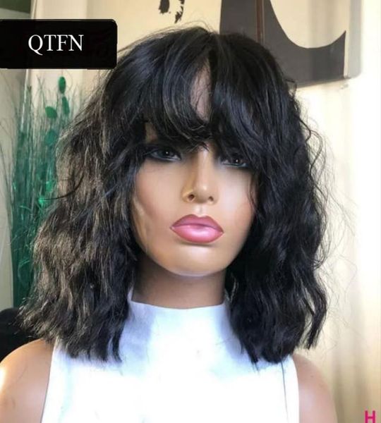 curly wave no lace front human hair wigs with bangs for black women maching made wig remy brazilian hair8256095, Black;brown
curly wave no lace front human hair wigs with bangs for black women maching made wig remy brazilian hair8256095, Black;brown