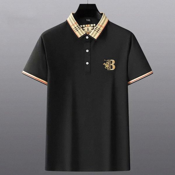 high end embroidered short sleeved cotton polo shirt men s t shirt korean fashion clothing summer luxury 220606 v7et#, White;black
high end embroidered short sleeved cotton polo shirt men s t shirt korean fashion clothing summer luxury 220606 v7et#, White;black