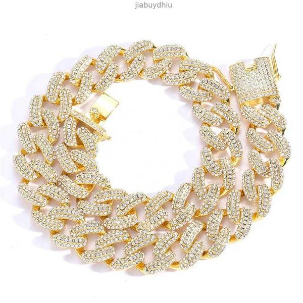 iced out large chain with alloy and three rows bling austrian rhinestone hip hop 19mm cuban charm necklace, Silver
iced out large chain with alloy and three rows bling austrian rhinestone hip hop 19mm cuban charm necklace, Silver