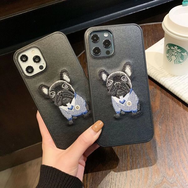 cell phone cases classic embroidery cute bulldog puppy phone case apple iphone 13 14 11 12 pro max 7 8 plus xs xr xsmax leather shell for me
cell phone cases classic embroidery cute bulldog puppy phone case apple iphone 13 14 11 12 pro max 7 8 plus xs xr xsmax leather shell for me