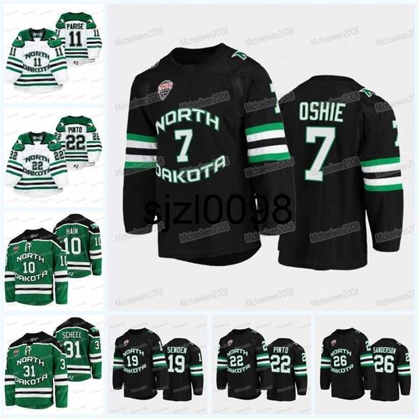 sj98 ncaa north dakota college hockey jersey t.j. oshie gavin hain ethan frisch ashton calder riese gaber mark senden shane pinto kawaguchi, Black
sj98 ncaa north dakota college hockey jersey t.j. oshie gavin hain ethan frisch ashton calder riese gaber mark senden shane pinto kawaguchi, Black