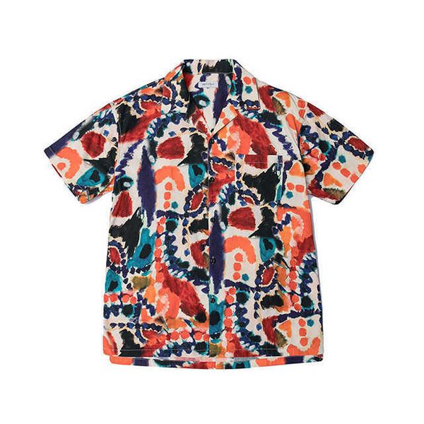 men's digital print cotton plus size shirt 7ewv, White;black