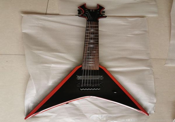 new 7 string electric guitar flyingvmodel passive pickups in black burst 1911058913313
new 7 string electric guitar flyingvmodel passive pickups in black burst 1911058913313