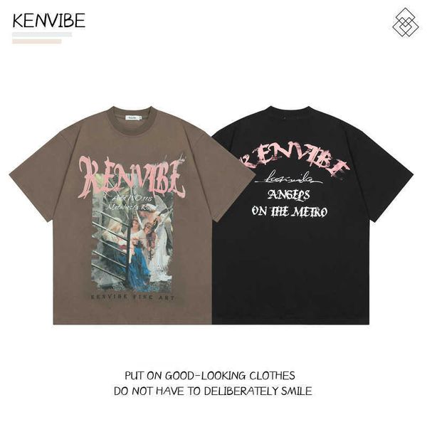kenvibe china-chic high street oil painting print short sleeve new t-shirt, White;black
kenvibe china-chic high street oil painting print short sleeve new t-shirt, White;black