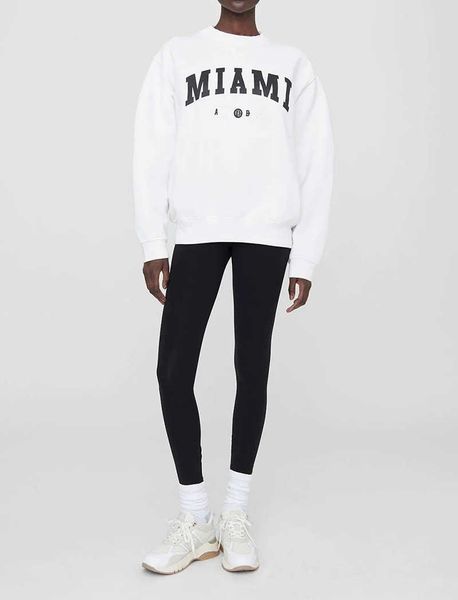 23ss anine bing designer sweatshirt fashion pullover english letter city name classic fleece women round neck sweater, Black
23ss anine bing designer sweatshirt fashion pullover english letter city name classic fleece women round neck sweater, Black