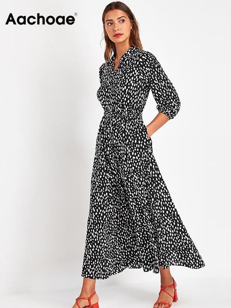 dresses aachoae women turn down collar office shirt dress 2021 dot print casual long dresses female three quarter sleeve sashes dress, Black;gray
dresses aachoae women turn down collar office shirt dress 2021 dot print casual long dresses female three quarter sleeve sashes dress, Black;gray
