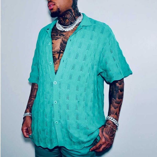 sale j h summer hollow out knitted shirt men button down tshirt solid color loose casual farp, White;black
sale j h summer hollow out knitted shirt men button down tshirt solid color loose casual farp, White;black