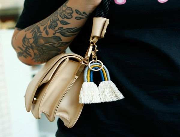 fashion boho weave rainbow tassel keychain bag hangs gold key holder fashion jewelry gift will and sandy new7187247, Slivery;golden
fashion boho weave rainbow tassel keychain bag hangs gold key holder fashion jewelry gift will and sandy new7187247, Slivery;golden